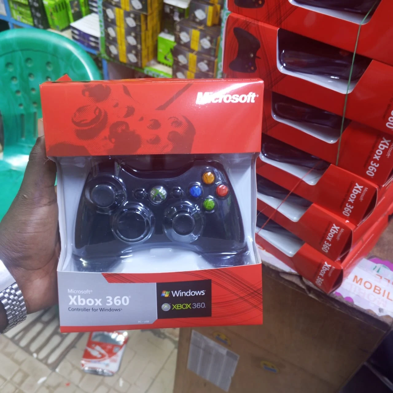 Manette Microsoft Xbox 360 pour PC et Console