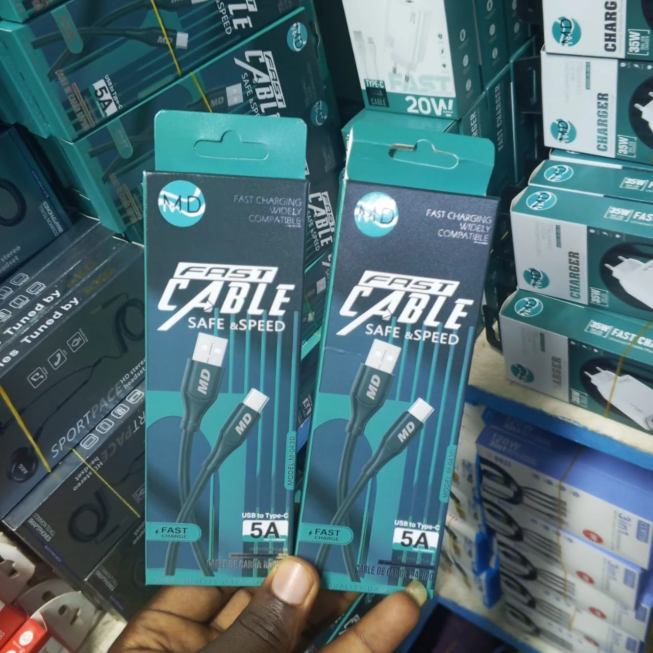 Câble de charge rapide MD USB vers Type-C 5A