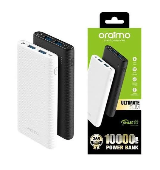 Power Bank Oraimo Toast 10 - 10 000 mAh