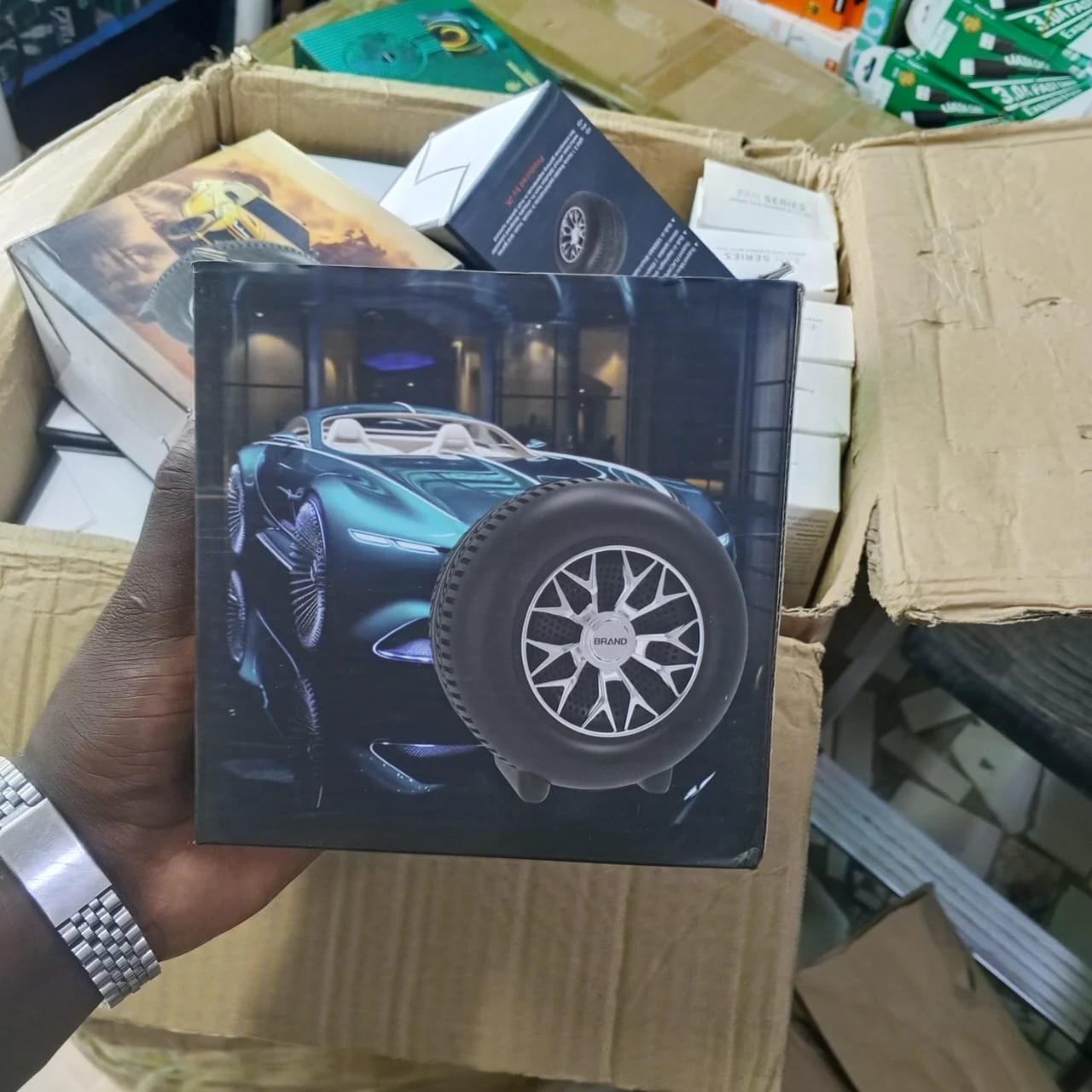 Enceinte Bluetooth Design Pneu de Voiture