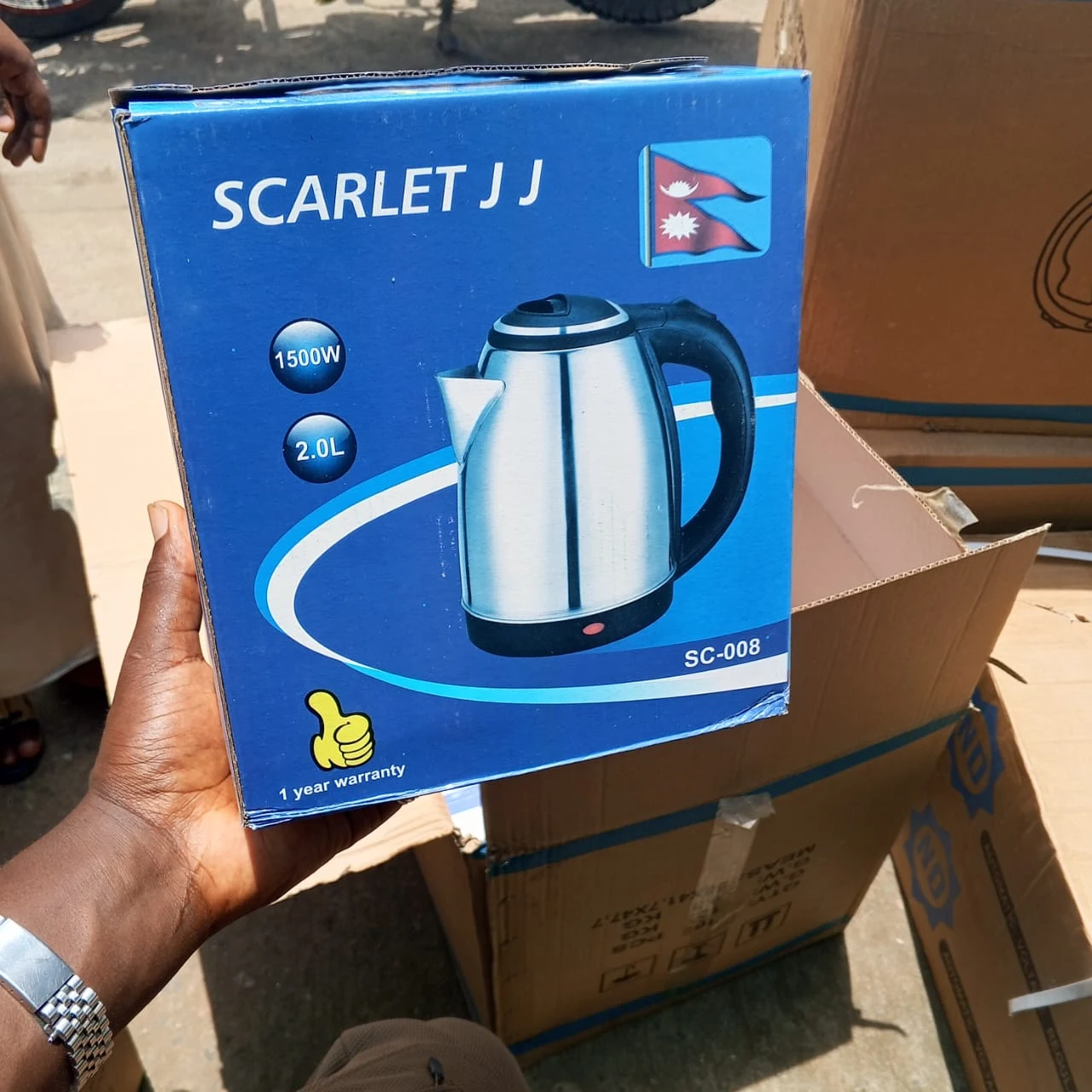 Bouilloire Électrique Scarlet J J 2L 1500W