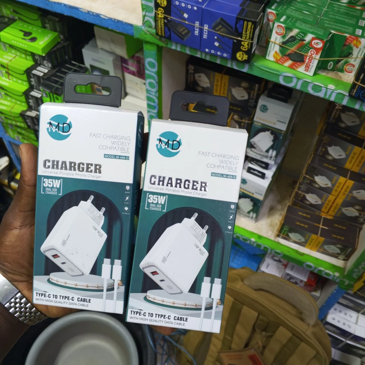 Chargeur Rapide 35W MD avec Câble Type-C
