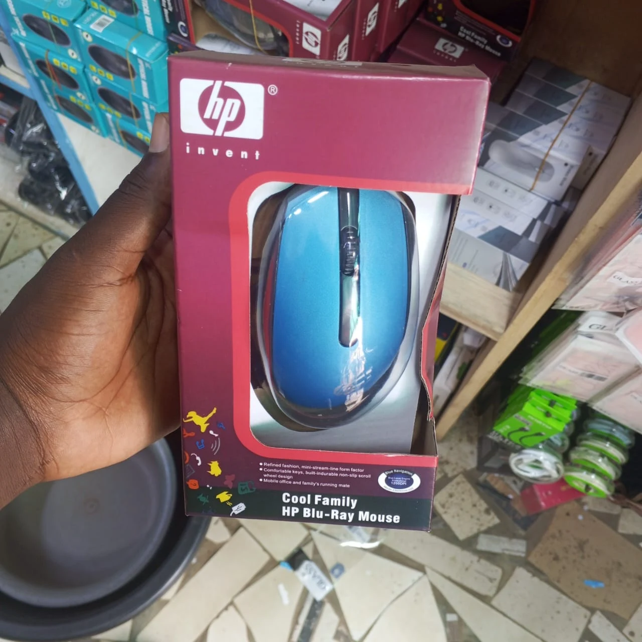 Souris Optique HP Cool Family - Bleu